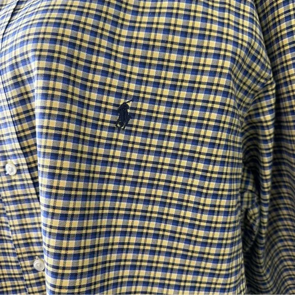 Ralph Lauren men’s size 2XLT long sleeve button down dress shirt with front logo - Picture 4 of 11